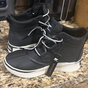 Sorel Kids Black Waterproof Boots